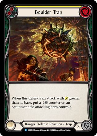 Boulder Trap (Yellow) (RIP011)  - Blitz Deck: Outsiders - Riptide