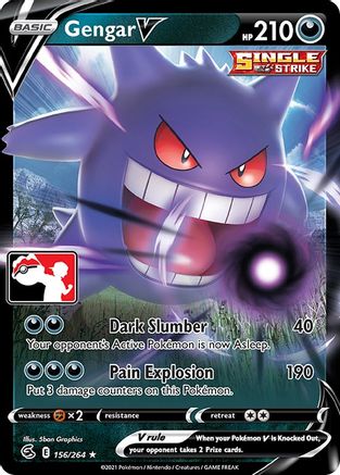 Gengar V (156/264) [Prize Pack Series Two] | Silver Goblin