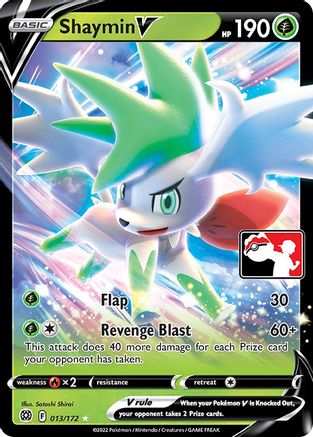 Shaymin V (013/172) [Prize Pack Series Two] | Silver Goblin