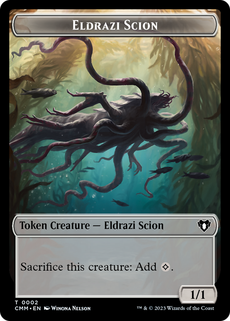 Eldrazi Scion // Spider Double-Sided Token [Commander Masters Tokens] | Silver Goblin