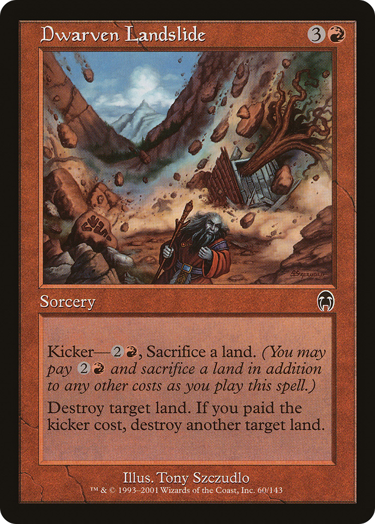 Dwarven Landslide [Apocalypse] Foil