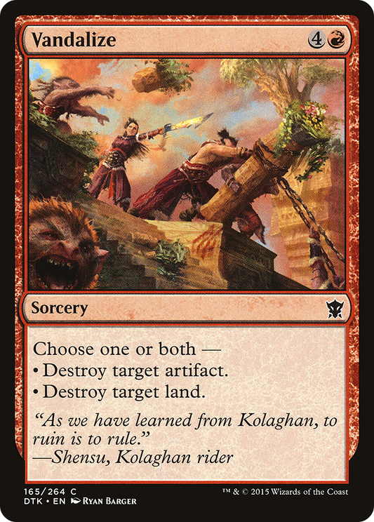 Vandalize [Dragons of Tarkir] Foil