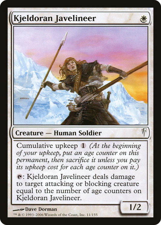 Kjeldoran Javelineer [Coldsnap] Foil