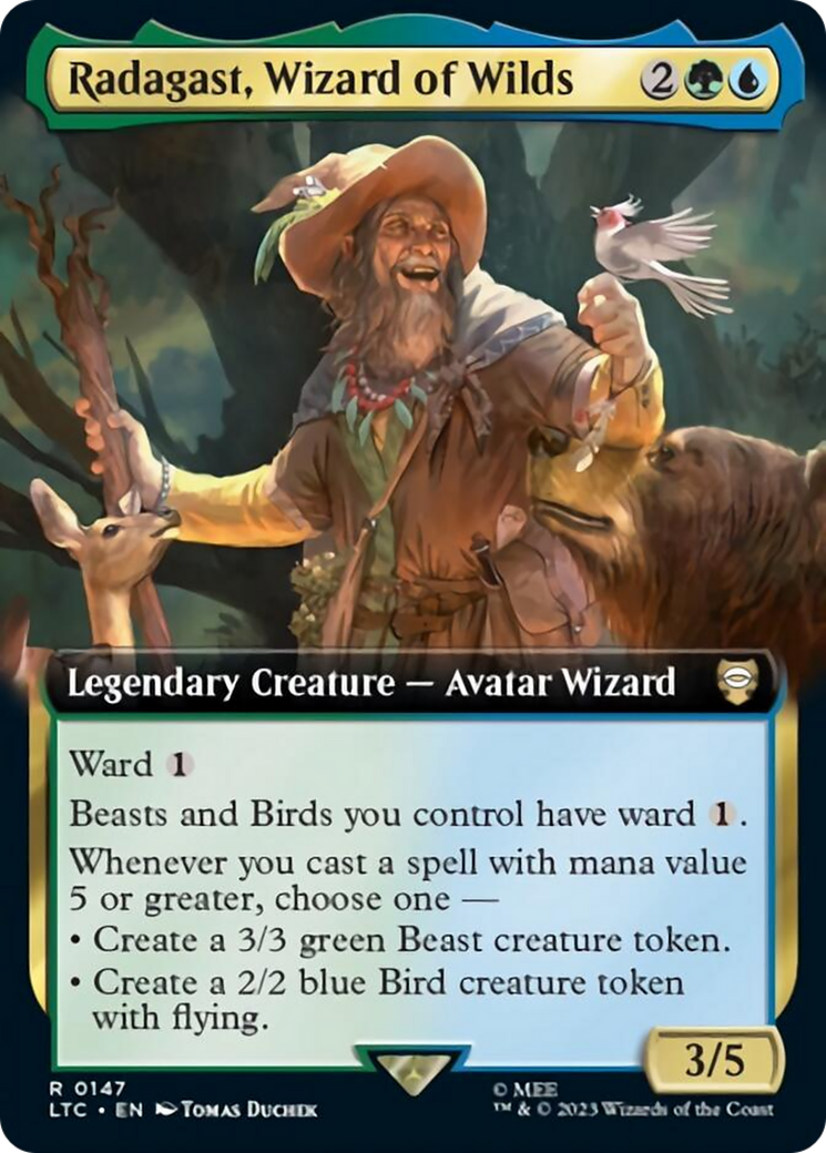 Radagast, Wizard of Wilds (Extended Art) [The Lord of the Rings: Tales of Middle-Earth Commander] | Silver Goblin