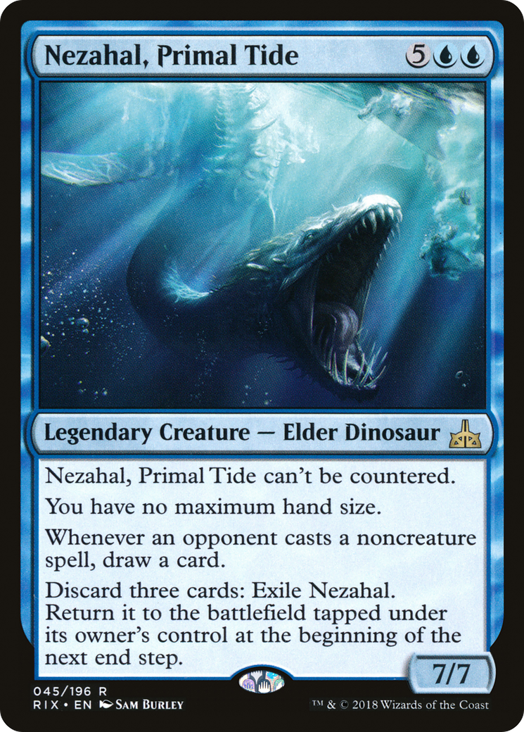 Nezahal, Primal Tide (045) Foil - Rivals of Ixalan