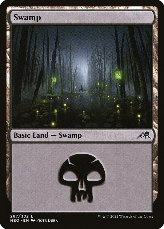 Swamp (287) [Kamigawa: Neon Dynasty] Foil