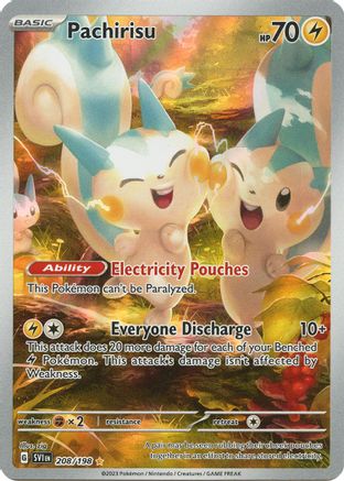 Pachirisu (208) Holofoil - Scarlet & Violet