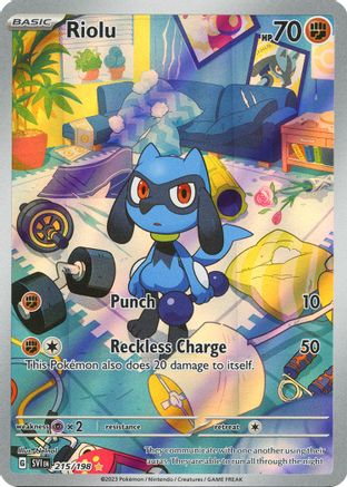 Riolu (215) Holofoil - Scarlet & Violet
