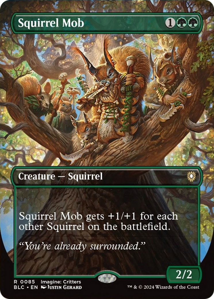 Squirrel Mob (Borderless) [Bloomburrow Commander] | Silver Goblin