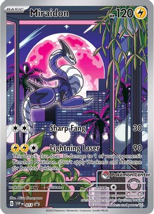 Miraidon - 013 (Pokemon Center Exclusive) (13) Holofoil - SV Scarlet & Violet Promo Cards