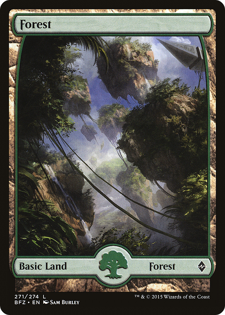 Forest (271) (Full Art) [Battle for Zendikar] Foil