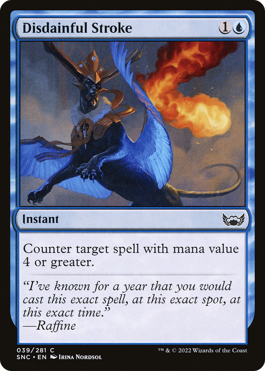 Disdainful Stroke [Streets of New Capenna] Foil