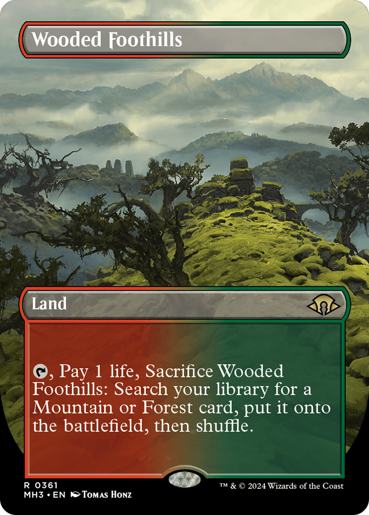Wooded Foothills (Borderless) [Modern Horizons 3] Foil
