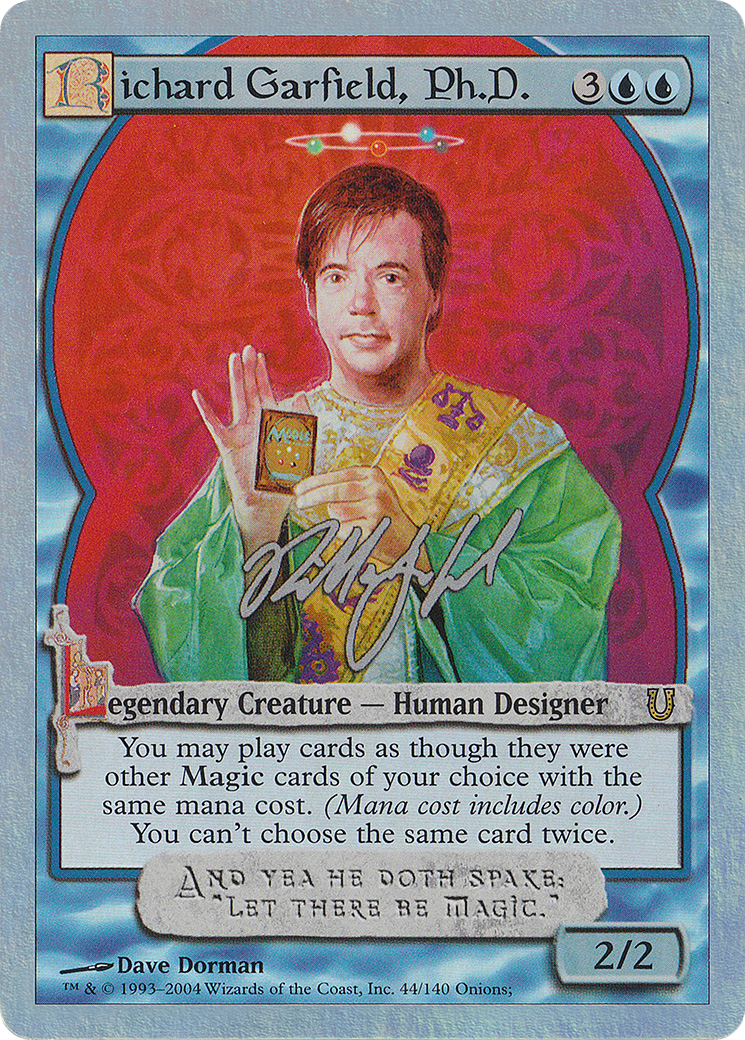 Richard Garfield, Ph.D. (Alternate Foil) [Unhinged] | Silver Goblin