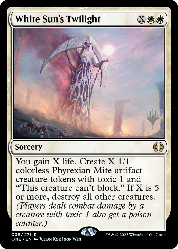 White Sun's Twilight (Promo Pack) [Phyrexia: All Will Be One Promos] Foil