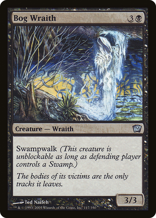 Bog Wraith (117) Foil - Ninth Edition