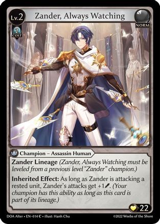 Zander, Always Watching (014) [Dawn of Ashes: Alter Edition] Foil