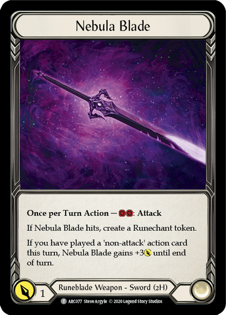 Nebula Blade // Viserai, Rune Blood [U-ARC077 // U-ARC075] (Arcane Rising Unlimited) | Silver Goblin
