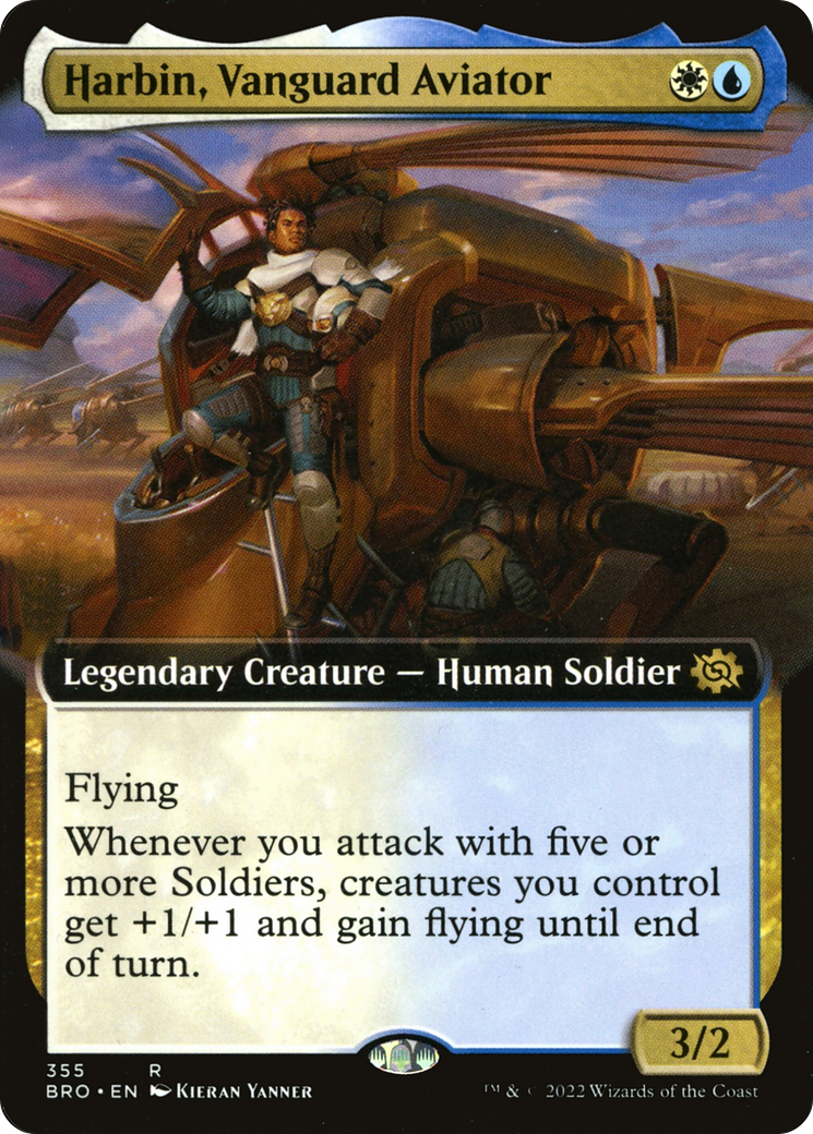 Harbin, Vanguard Aviator (Extended Art) [The Brothers' War] | Silver Goblin