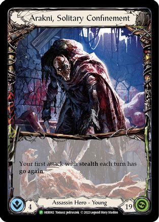 Arakni, Solitary Confinement - HER082 Rainbow Foil (HER082) - Flesh and Blood: Promo Cards | Silver Goblin