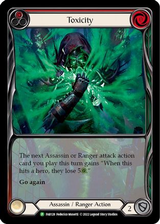 Toxicity (Red) (FAB128) Rainbow Foil - FaB Promos