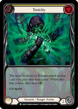 Toxicity (Yellow) (FAB129) Rainbow Foil - FaB Promos