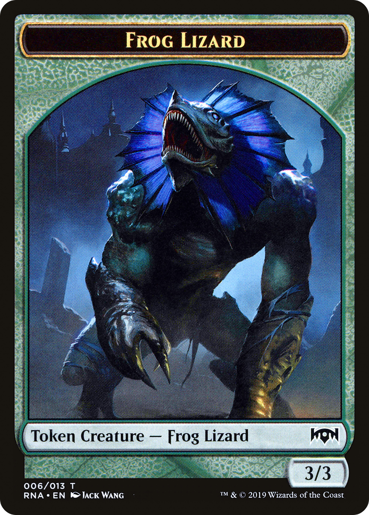 Frog Lizard Token (006) - Ravnica Allegiance Tokens