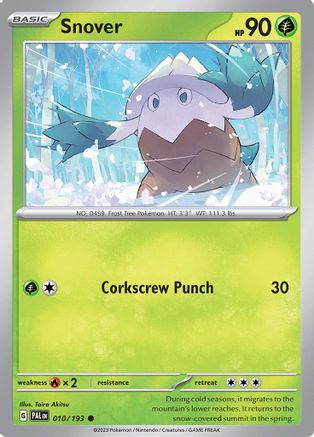 Snover (10) Reverse Holofoil - Paldea Evolved