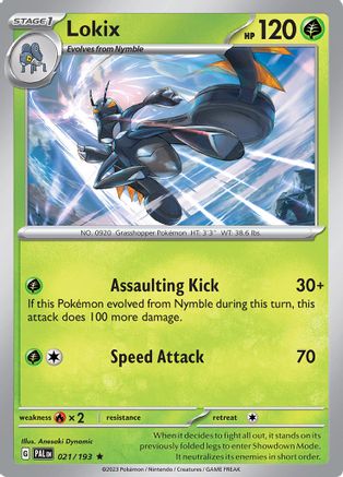 Lokix (21) Reverse Holofoil - Paldea Evolved