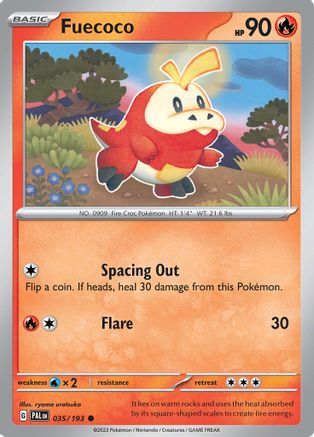 Fuecoco - 035/193 (35) Reverse Holofoil - SV02 Paldea Evolved