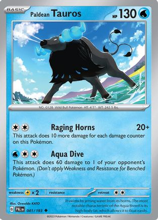 Paldean Tauros (041/193) [Scarlet & Violet: Paldea Evolved] | Silver Goblin