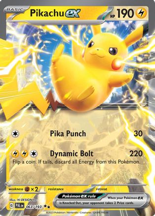 Pikachu ex (63) Holofoil - SV02 Paldea Evolved