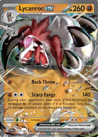 Lycanroc ex (117) Holofoil - SV02 Paldea Evolved
