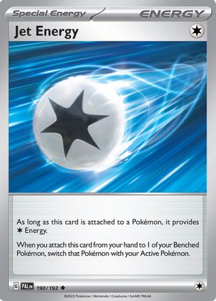 Jet Energy (190) Reverse Holofoil - Paldea Evolved