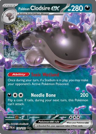 Paldean Clodsire ex (130) Holofoil - SV02 Paldea Evolved