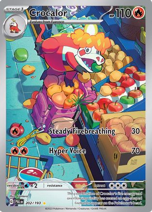Crocalor - 202/193 (202) Holofoil - SV02 Paldea Evolved