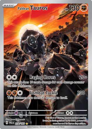 Paldean Tauros (218) Holofoil - Paldea Evolved