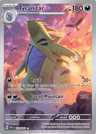 Tyranitar (222) Holofoil - Paldea Evolved