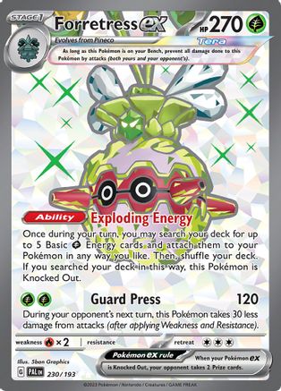 Forretress ex (230) Holofoil - Paldea Evolved