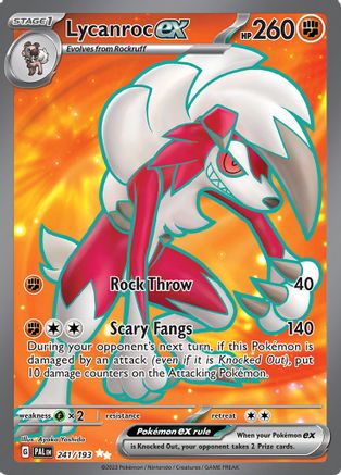 Lycanroc ex (241) Holofoil - Paldea Evolved