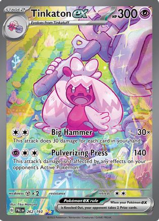 Tinkaton ex - 262/193 (262) Holofoil - SV02 Paldea Evolved