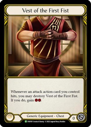 Vest of the First Fist (FAB100) Cold Foil - FaB Promos