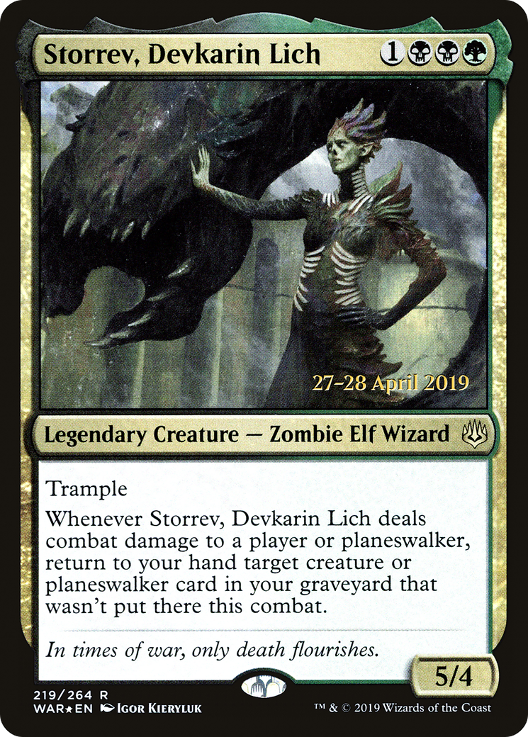 Storrev, Devkarin Lich [War of the Spark Prerelease Promos] | Silver Goblin