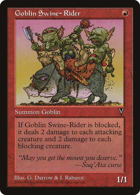 Goblin Swine-Rider [Visions]