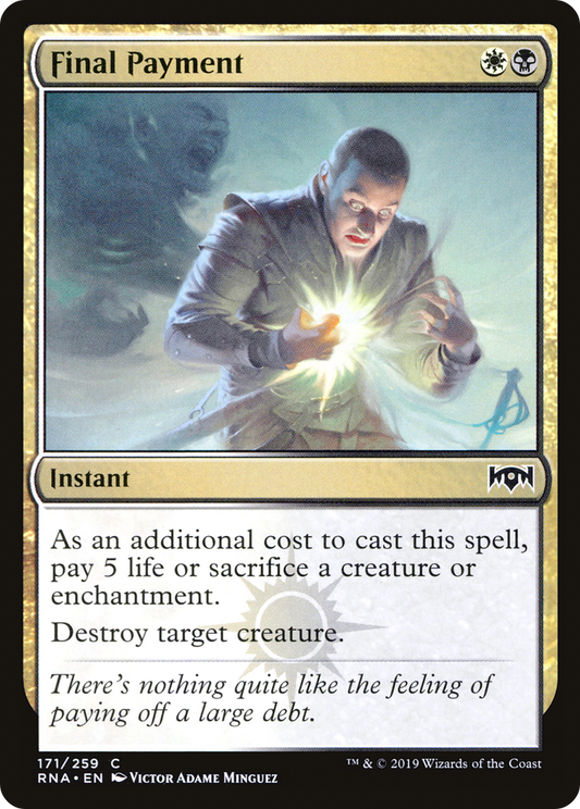 Final Payment [Ravnica Allegiance] Foil