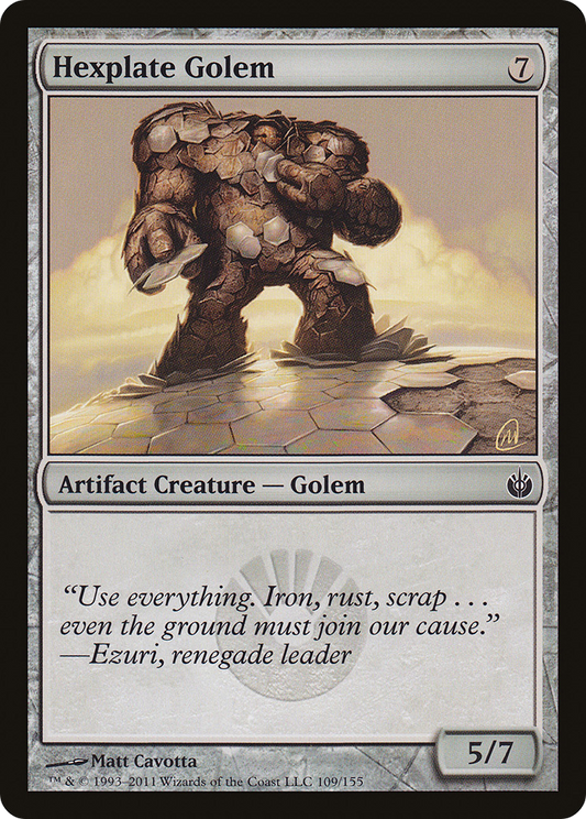 Hexplate Golem [Mirrodin Besieged] Foil
