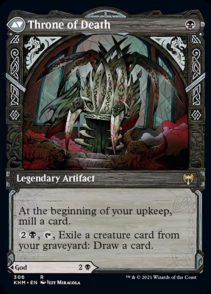 Egon, God of Death // Throne of Death (Showcase) [Kaldheim] Foil