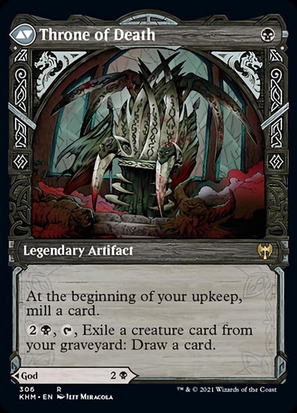 Egon, God of Death // Throne of Death (Showcase) [Kaldheim] Foil