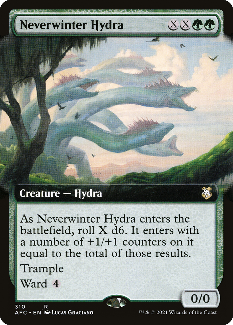 Neverwinter Hydra (Extended Art) [Dungeons & Dragons: Adventures in the Forgotten Realms Commander]