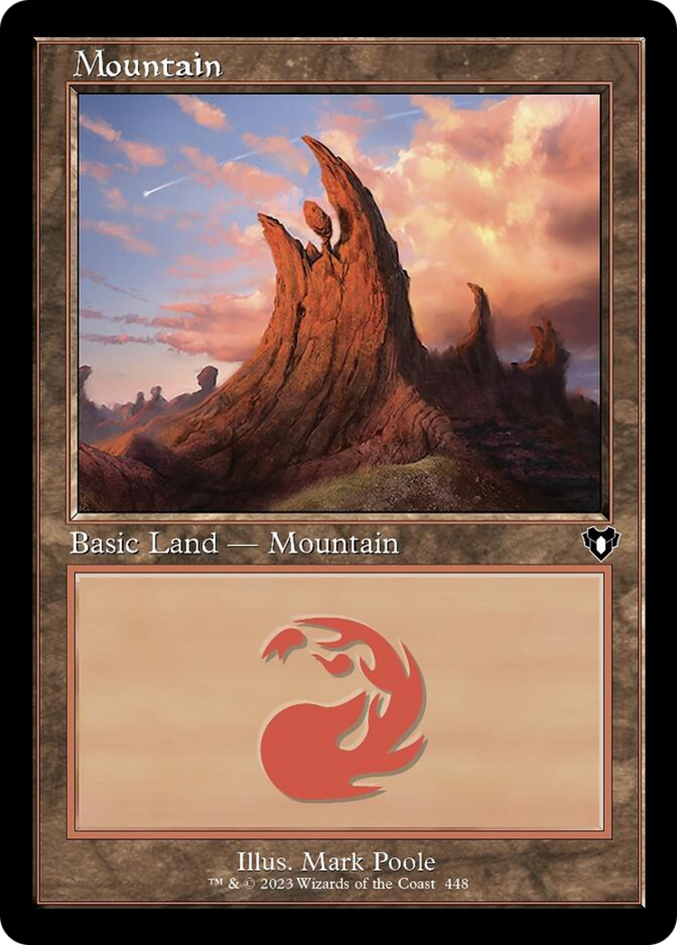 Mountain (448) (Retro) [Commander Masters] | Silver Goblin